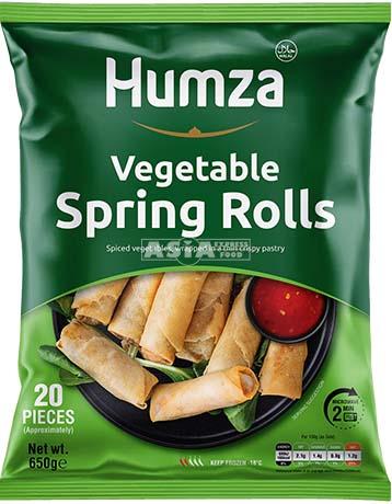 HUMZA VEGETABLE SPRING ROLLS 650G